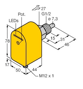 TURCK BANNER SRL TUK6870056 FCS-G1/2A4P-LIX-H1141