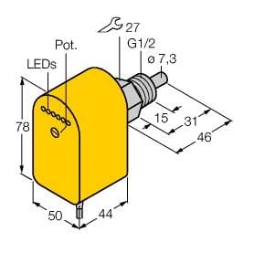 TURCK BANNER SRL TUK6870094 FCS-G1/2A4P-VRX/230VAC