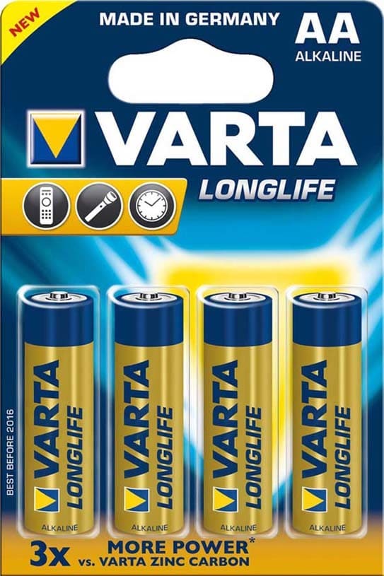 VARTA CONSUMER BATT VAT04106101414 AA (STILO) LONGLIFE X4
