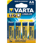 VARTA CONSUMER BATT VAT04106101414 AA (STILO) LONGLIFE X4