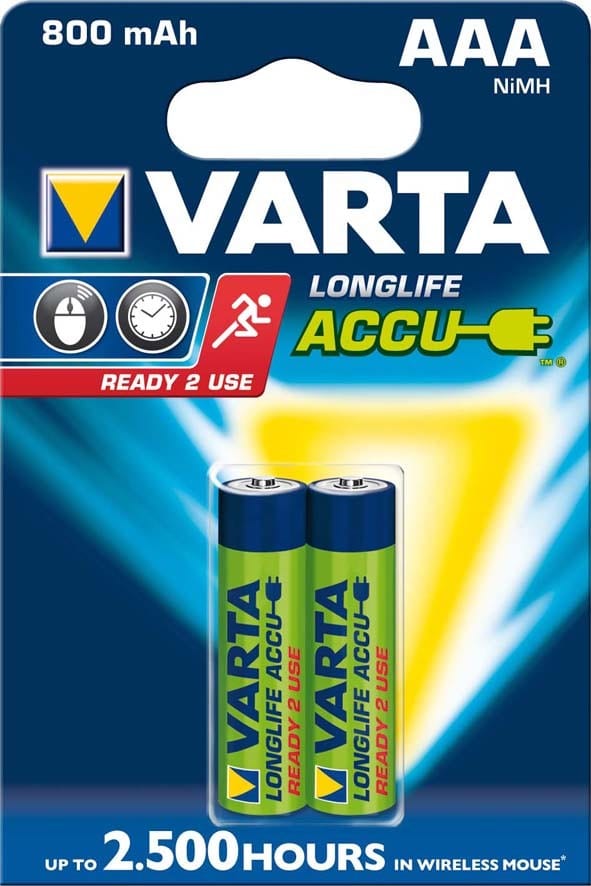 VARTA CONSUMER BATT - VAT56703101402 AAA (MINISTILO) RECHA ACCU POWER X2 800