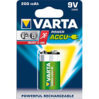 VARTA CONSUMER BATT - VAT56722101401 9V (9 VOLT) RECHARGE ACCU POWER X1(200 M