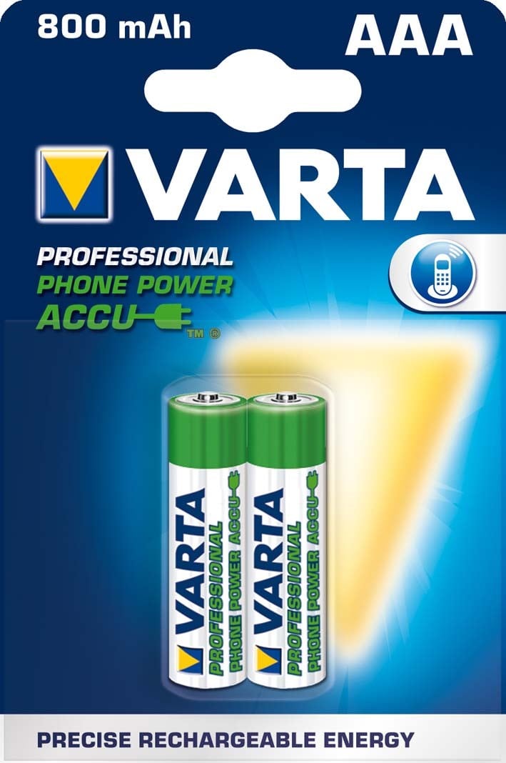 VARTA CONSUMER BATT - VAT58398101402 AAA (MINISTILO) RECH ACCU PHONE X2 800 M