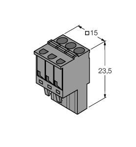 TURCK BANNER SRL TUK6900475 IM-CC-3X2BU/2BK