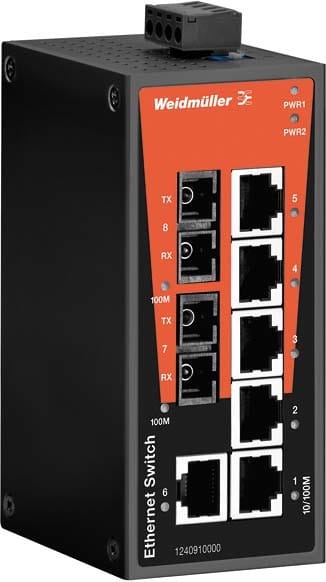 WEIDMULLER WEI1240910000 IE-SW-BL08-6TX-2SC