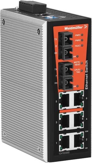 WEIDMULLER WEI1241020000 IE-SW-VL08MT-6TX-2SCS