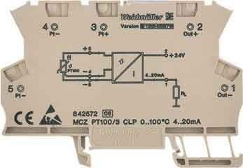 WEIDMULLER WEI8473010000 MCZ PT100/3 CLP 0...200C