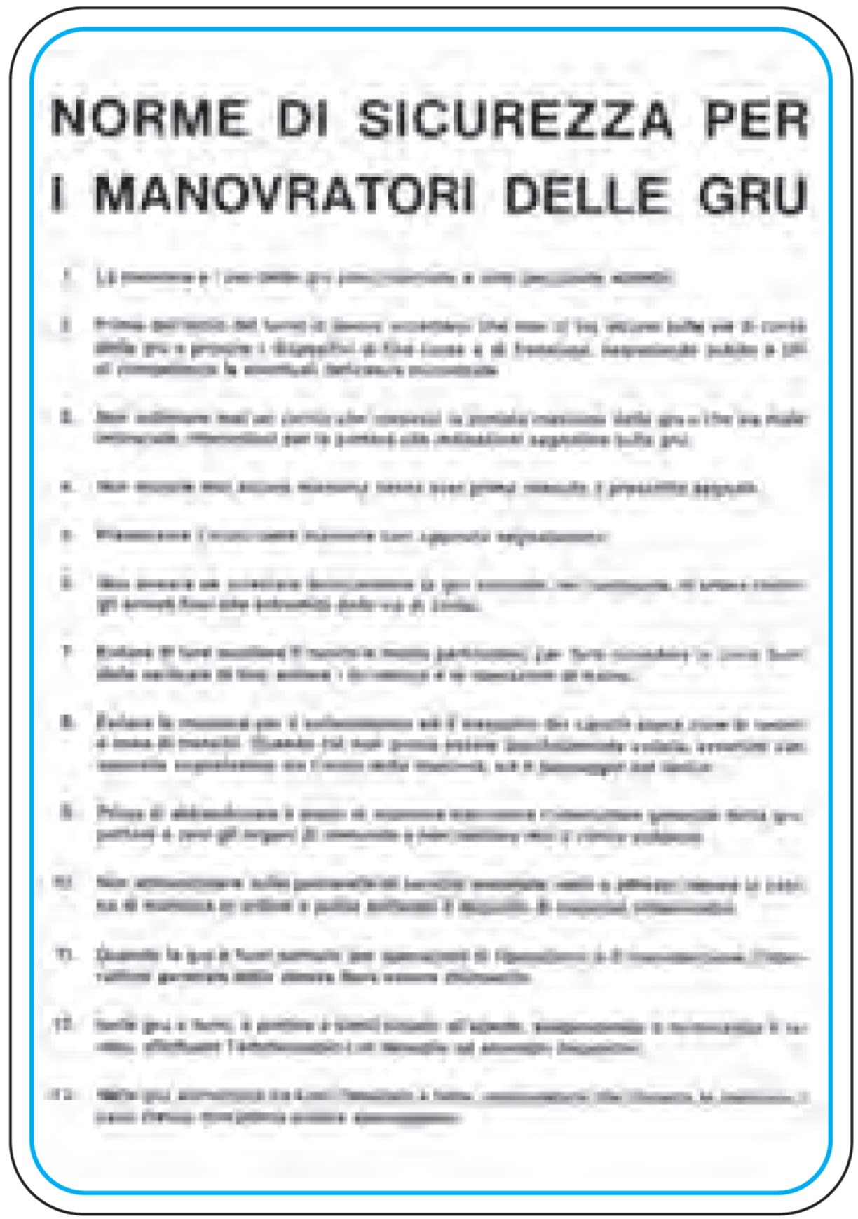 OCMEI SRL - OCM6CR1133 CART.330X470MM NOR.SIC.MANOVRA.GRU