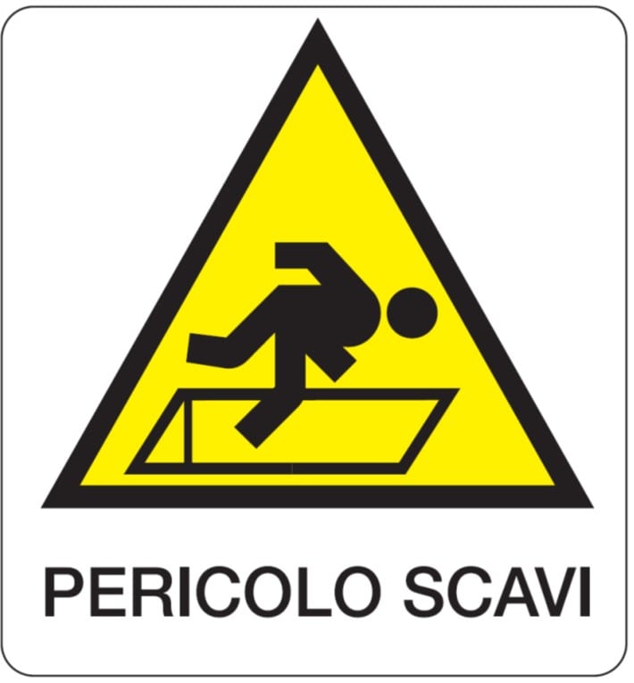 OCMEI SRL OCM6CR114-B CART.330X350MM PERICOLO SCAVI