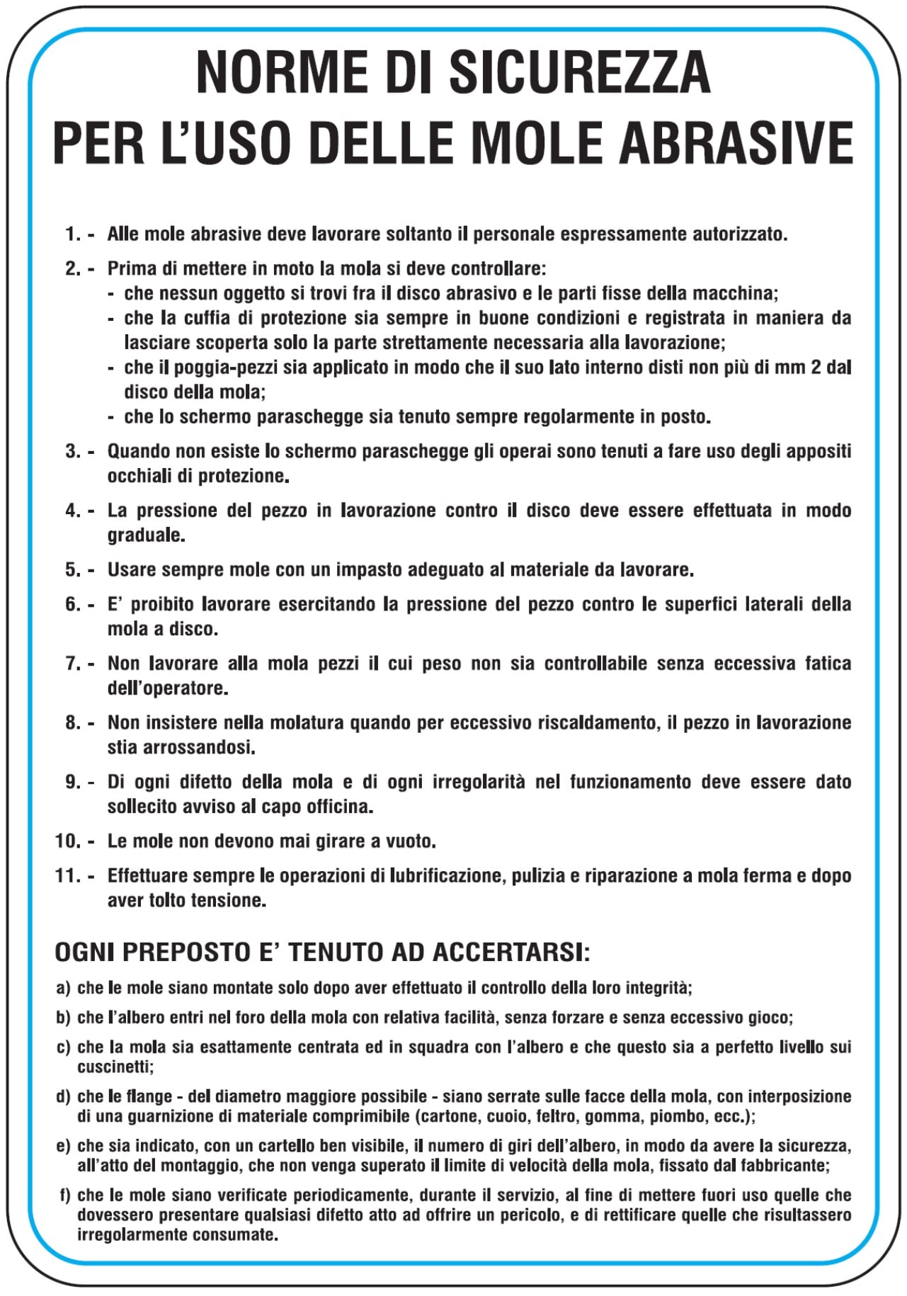 OCMEI SRL - OCM6CR1147-B CART.330X470MM NOR.SIC.USO MOLE ABR