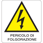 OCMEI SRL - OCM6CR128-B CART.330X350MM PERICOLO FOLGORAZION