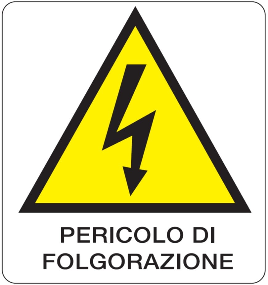 OCMEI SRL OCM6CR128-B CART.330X350MM PERICOLO FOLGORAZION