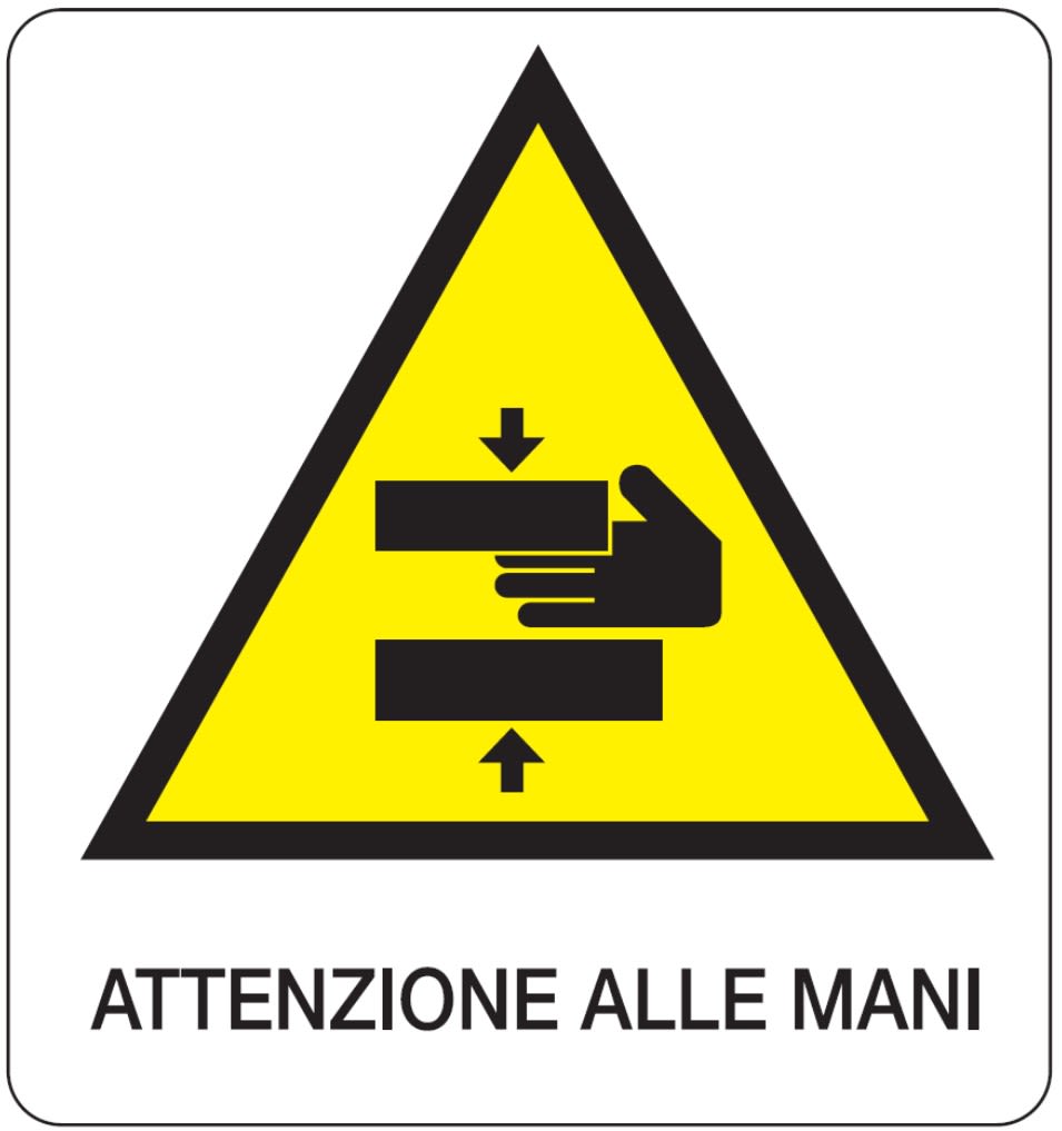OCMEI SRL - OCM6CR166-B CART.330X350MM ATTENZIONE MANI