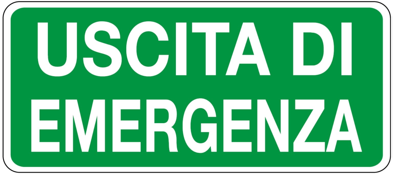 OCMEI SRL OCM6CR1733-B CART.350X165MM USCITA DI EMERGENZA