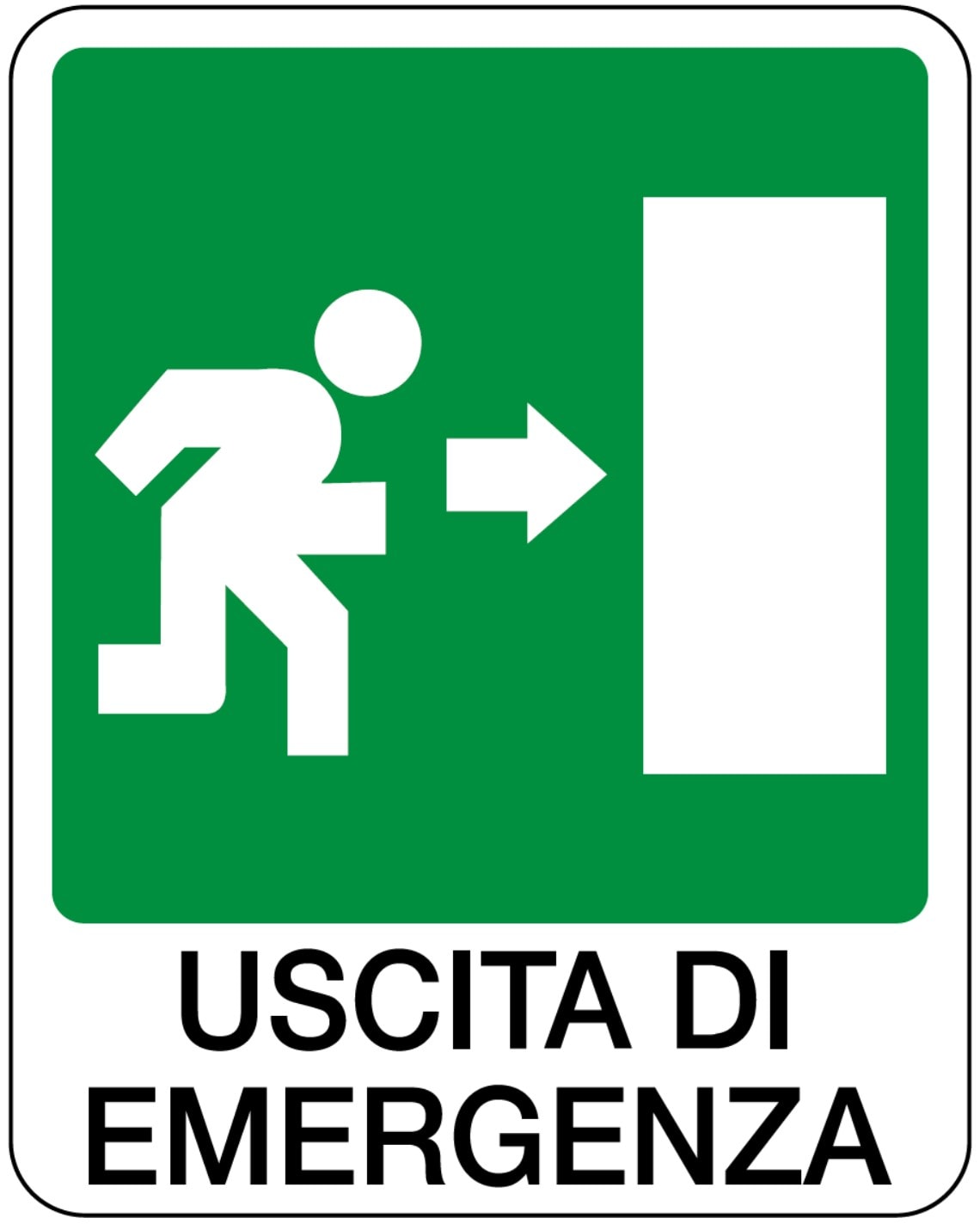 OCMEI SRL OCM6CR1761-A CART.110X140MM USCITA EMERGENZA DX