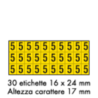 OCMEI SRL - OCM6CR2600-5-GN FOGLIO LETT.-NUM. MM 175X80 (CF.10)