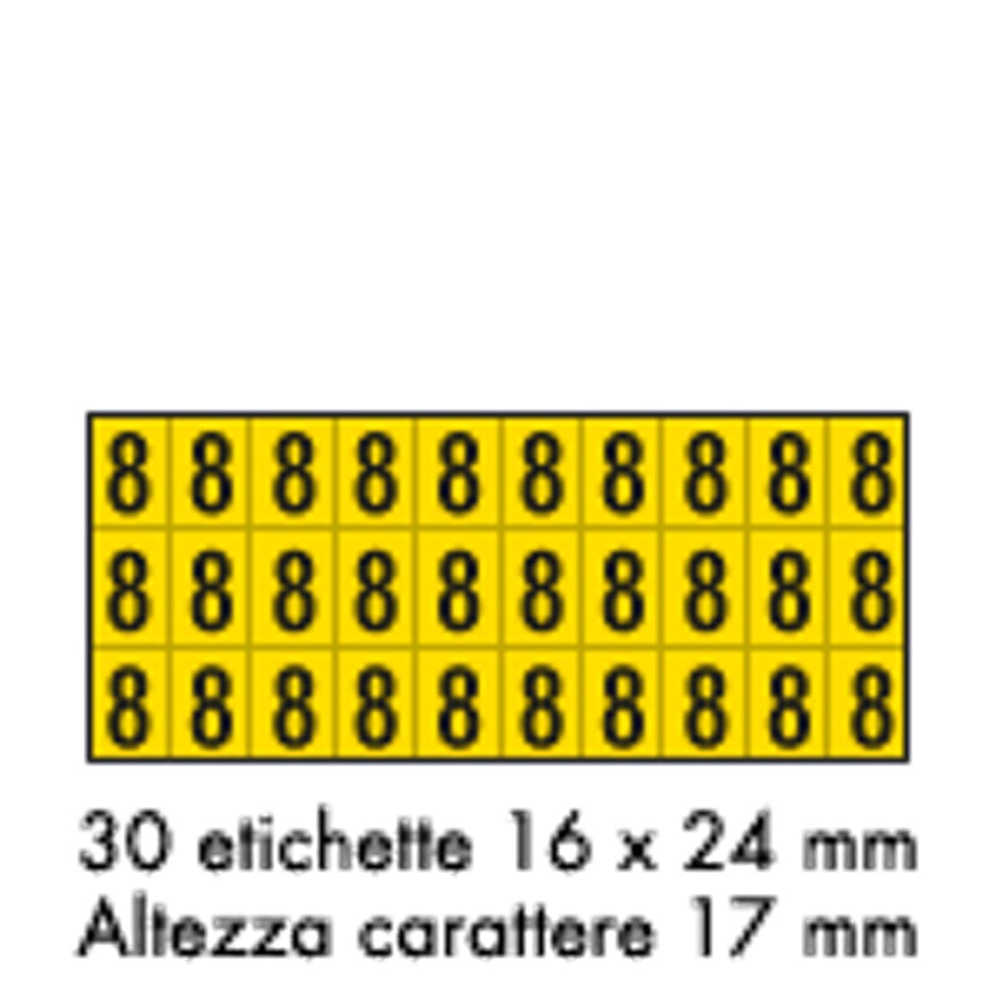 OCMEI SRL - OCM6CR2600-8-GN FOGLIO LETT.-NUM. MM 175X80 (CF.10)