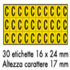 OCMEI SRL OCM6CR2600-C-GN FOGLIO LETT.-NUM. MM 175X80 (CF.10)