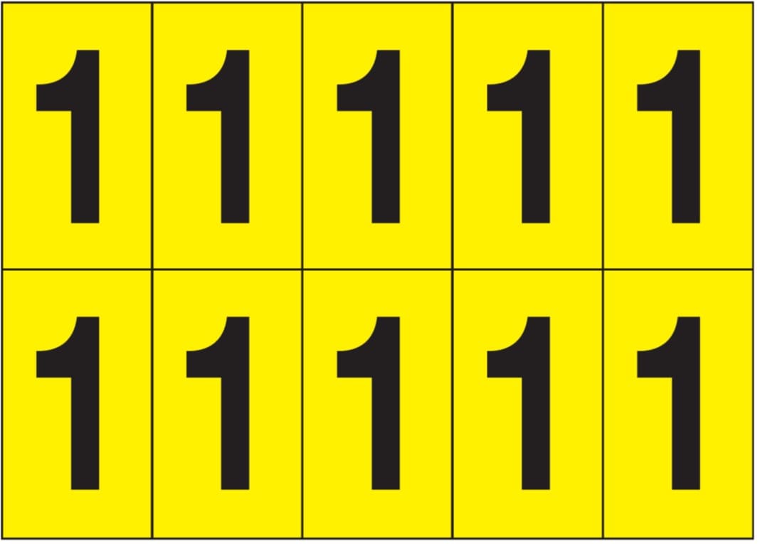 OCMEI SRL - OCM6CR2601-1-GN FOGLIO LETT.-NUM. 350X250MM CF.10