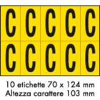 OCMEI SRL OCM6CR2601-C-GN FOGLIO LETT.-NUM. 350X250MM CF.10