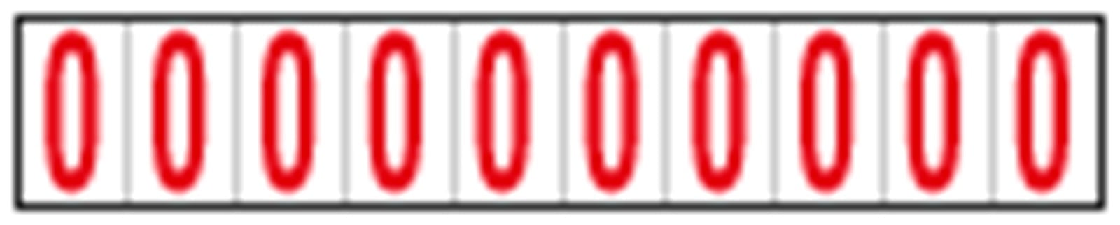 OCMEI SRL OCM6CR2602-0-BR FOGLIO LETT.-NUM. 350X60MM CF.10