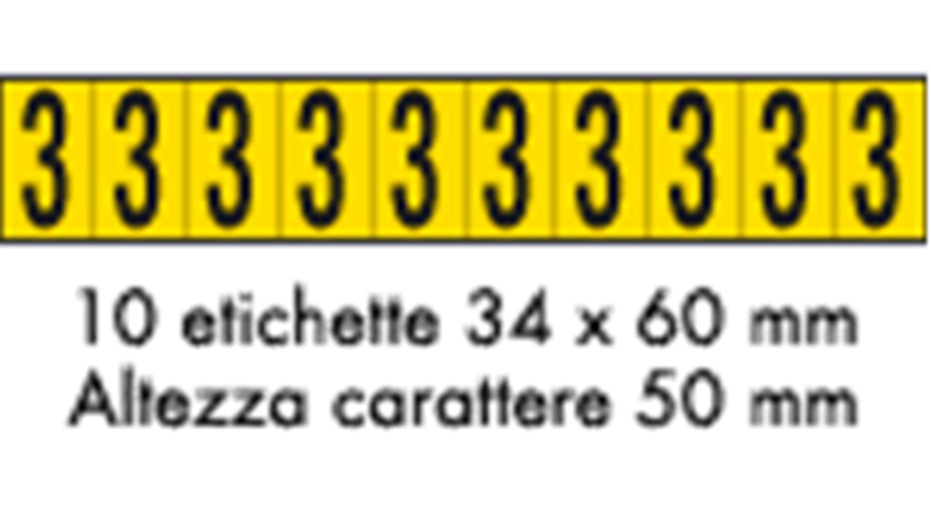 OCMEI SRL OCM6CR2602-3-GN FOGLIO LETT.-NUM. 350X60MM CF.10