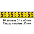 OCMEI SRL OCM6CR2602-5-GN FOGLIO LETT.-NUM. 350X60MM CF.10
