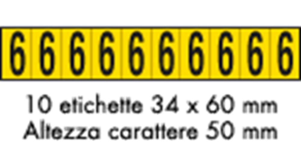 OCMEI SRL - OCM6CR2602-9-GN FOGLIO LETT.-NUM. 350X60MM CF.10