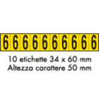 OCMEI SRL OCM6CR2602-6-GN FOGLIO LETT.-NUM. 350X60MM CF.10