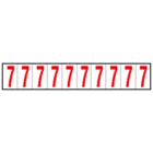 OCMEI SRL OCM6CR2602-7-BR FOGLIO LETT.-NUM. 350X60MM CF.10