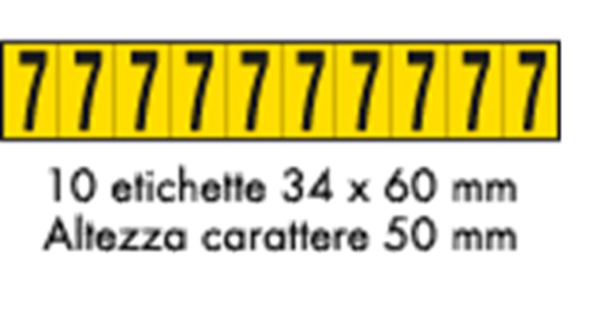 OCMEI SRL OCM6CR2602-7-GN FOGLIO LETT.-NUM. 350X60MM CF.10