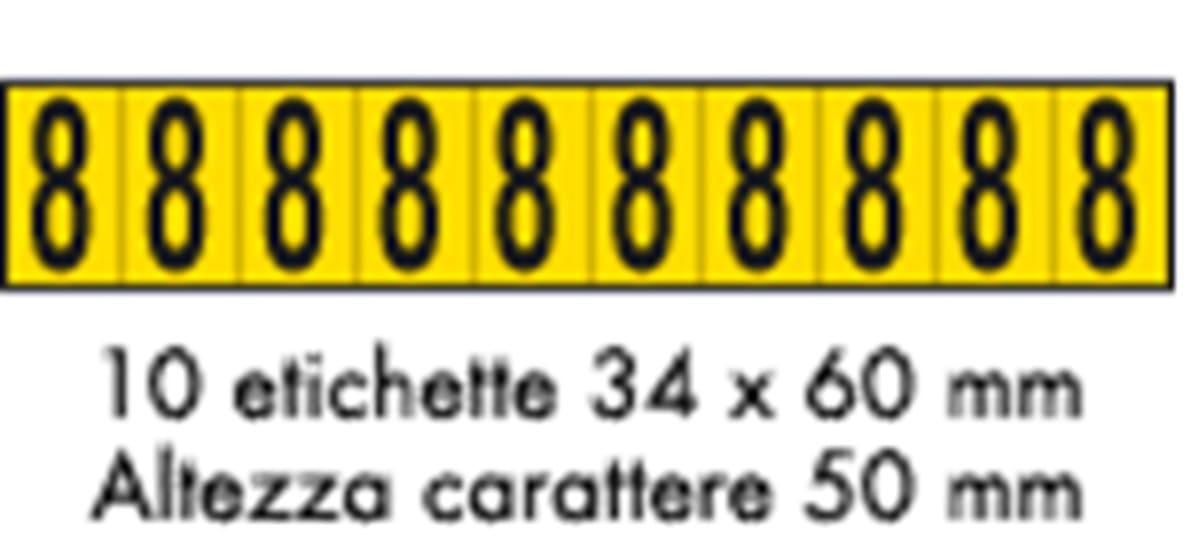 OCMEI SRL OCM6CR2602-8-GN FOGLIO LETT.-NUM. 350X60MM CF.10