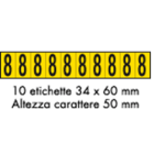 OCMEI SRL OCM6CR2602-8-GN FOGLIO LETT.-NUM. 350X60MM CF.10