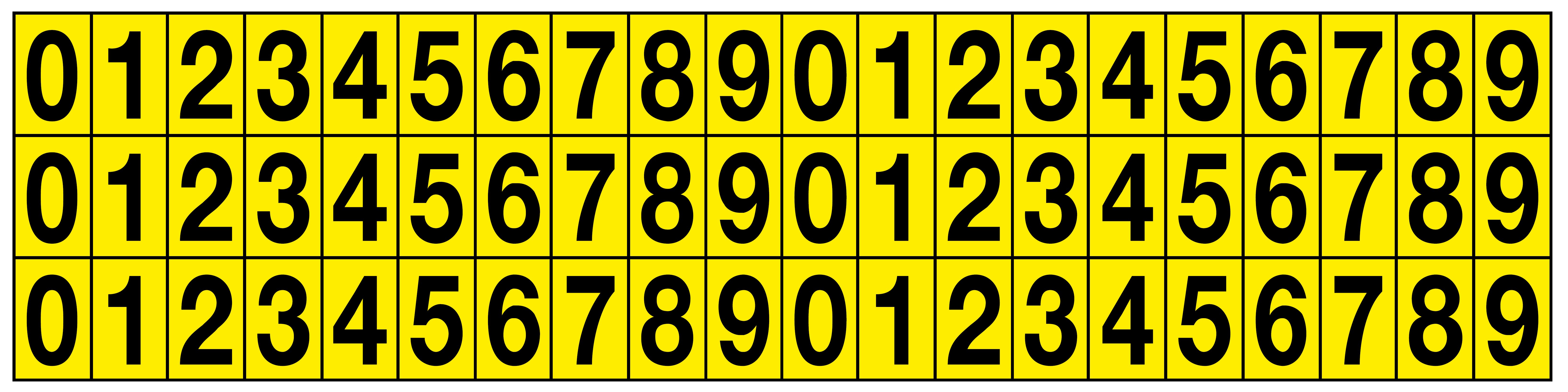 OCMEI SRL - OCM6CR2603-09-GN FOGLIO LETT-NUM. 210X50MM (CF.10)