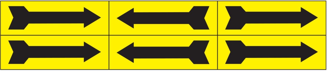 OCMEI SRL - OCM6CR2651-GN FOGLIO FRECCE MM 330X70 (CF.10PZ)