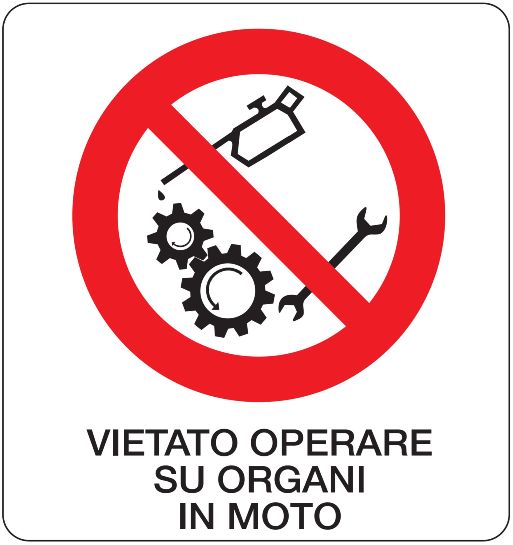 OCMEI SRL OCM6CR584-B CART.DIVIETO F.TO MM 330X350