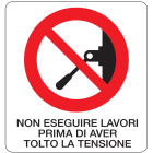 OCMEI SRL - OCM6CR592-B CART.DIVIETO F.TO MM 330X350