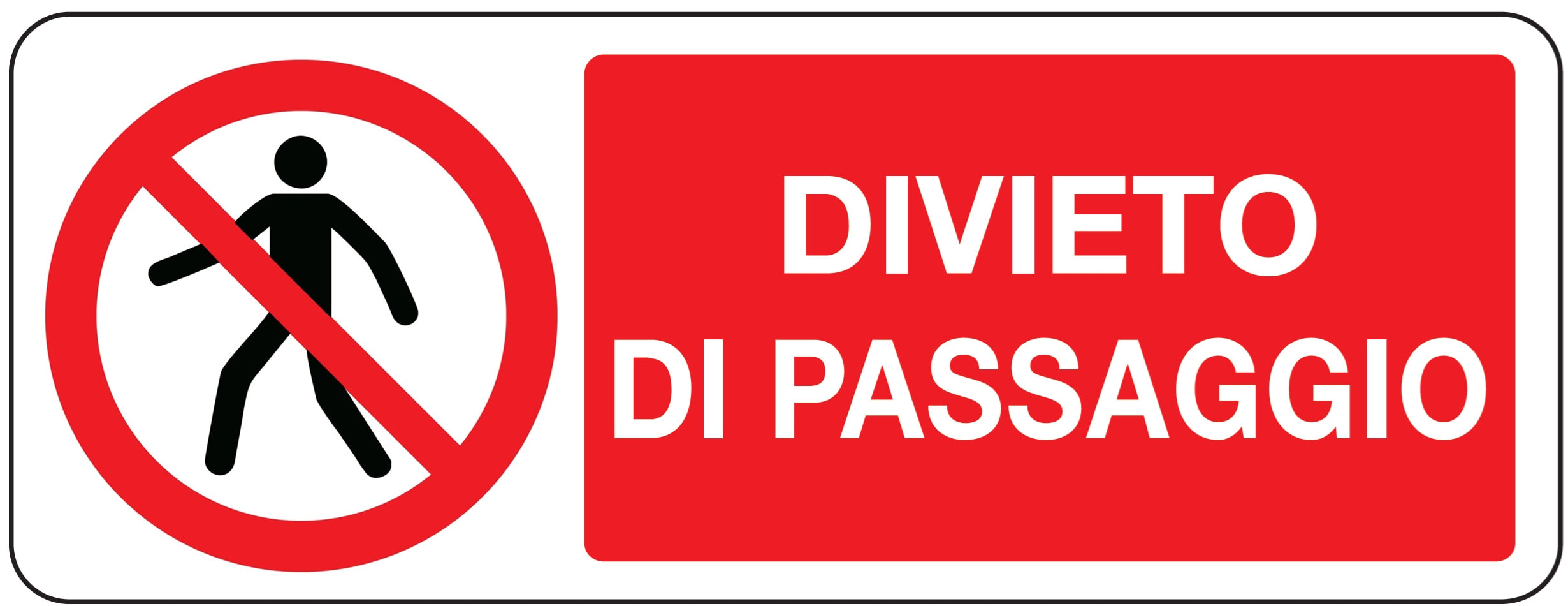 OCMEI SRL OCM6CR704-A CART.DIVIETO F.TO MM 330X125