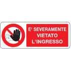 OCMEI SRL OCM6CR711-A CART.DIVIETO F.TO MM 330X125