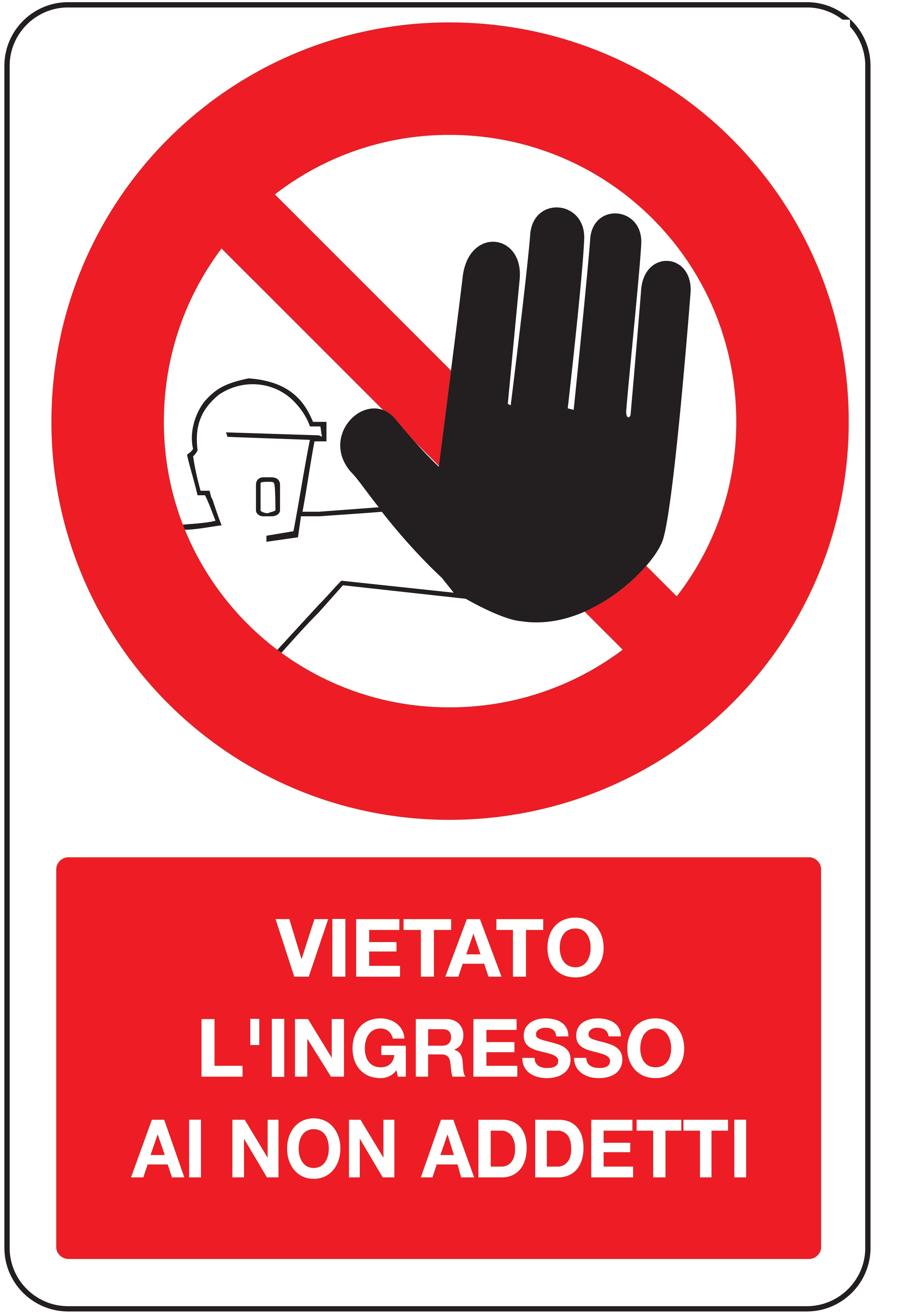 OCMEI SRL - OCM6CR713-B CART.DIVIETO F.TO MM 330X500