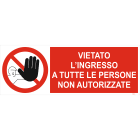 OCMEI SRL OCM6CR717-A CART.DIVIETO F.TO MM 350X125