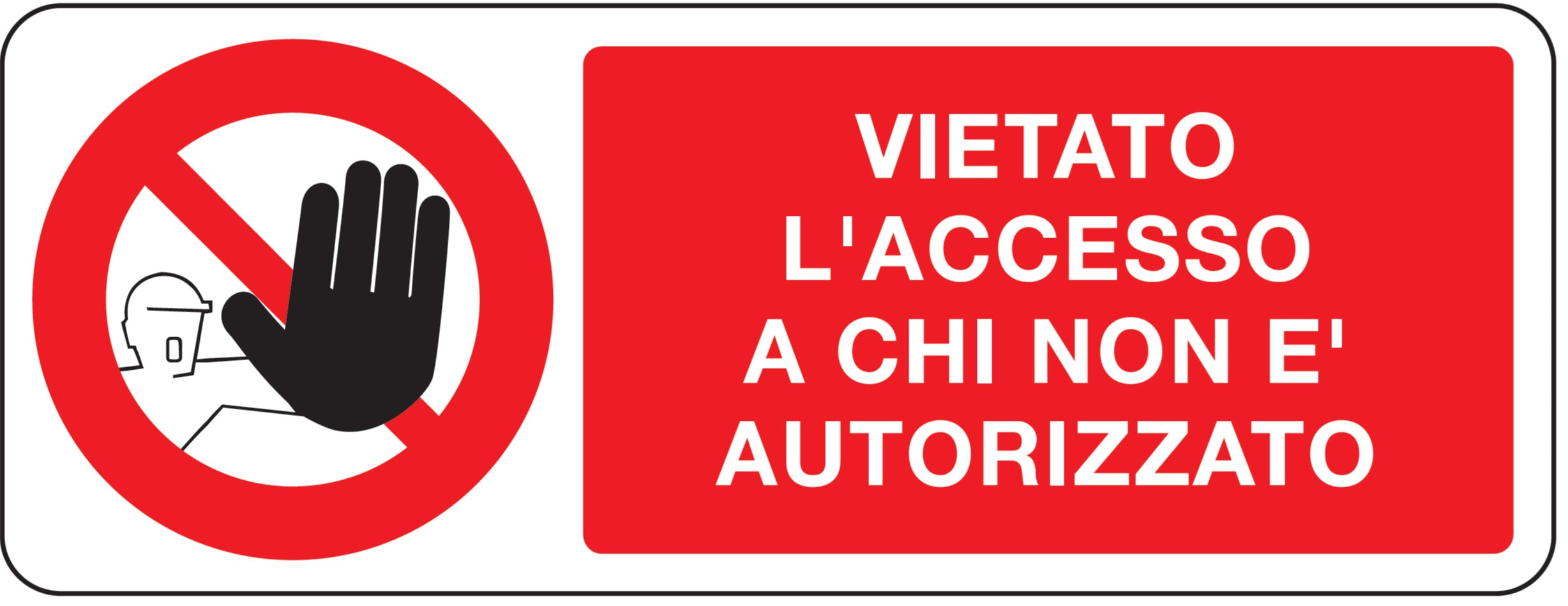 OCMEI SRL - OCM6CR718-AD ADES.DIVIETO MM 330X125 (CF.10PZ)