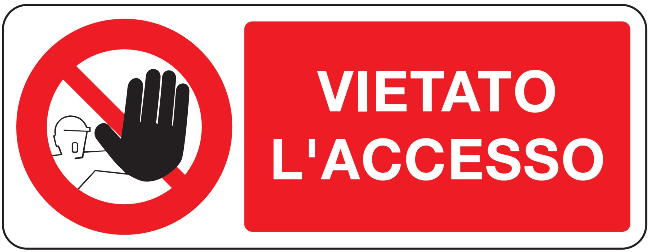 OCMEI SRL - OCM6CR721-AD ADES.DIVIETO MM 330X125 (CF.10PZ)