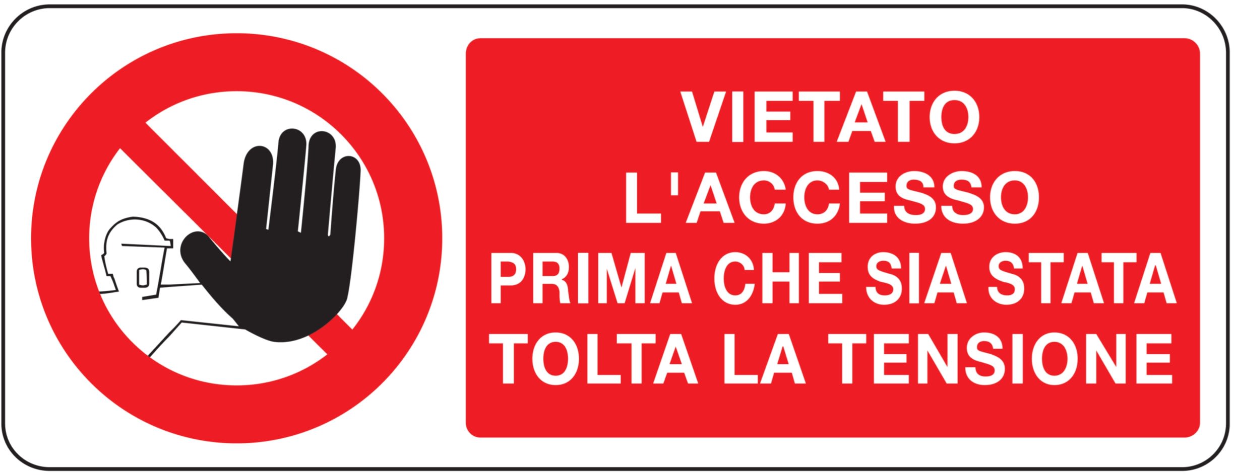 OCMEI SRL - OCM6CR722-AD ADES.DIVIETO MM 330X125 (CF.10PZ)