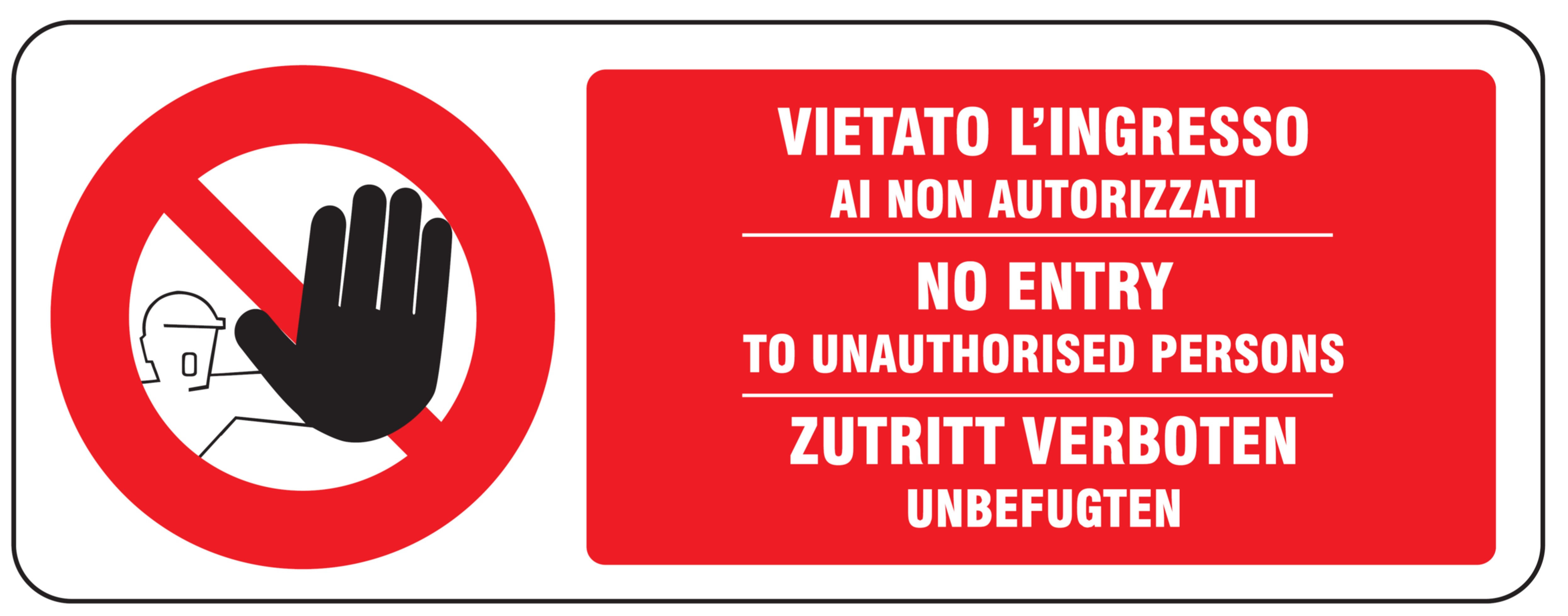 OCMEI SRL OCM6CR843-A CART.DIVIETO F.TO MM 330X125