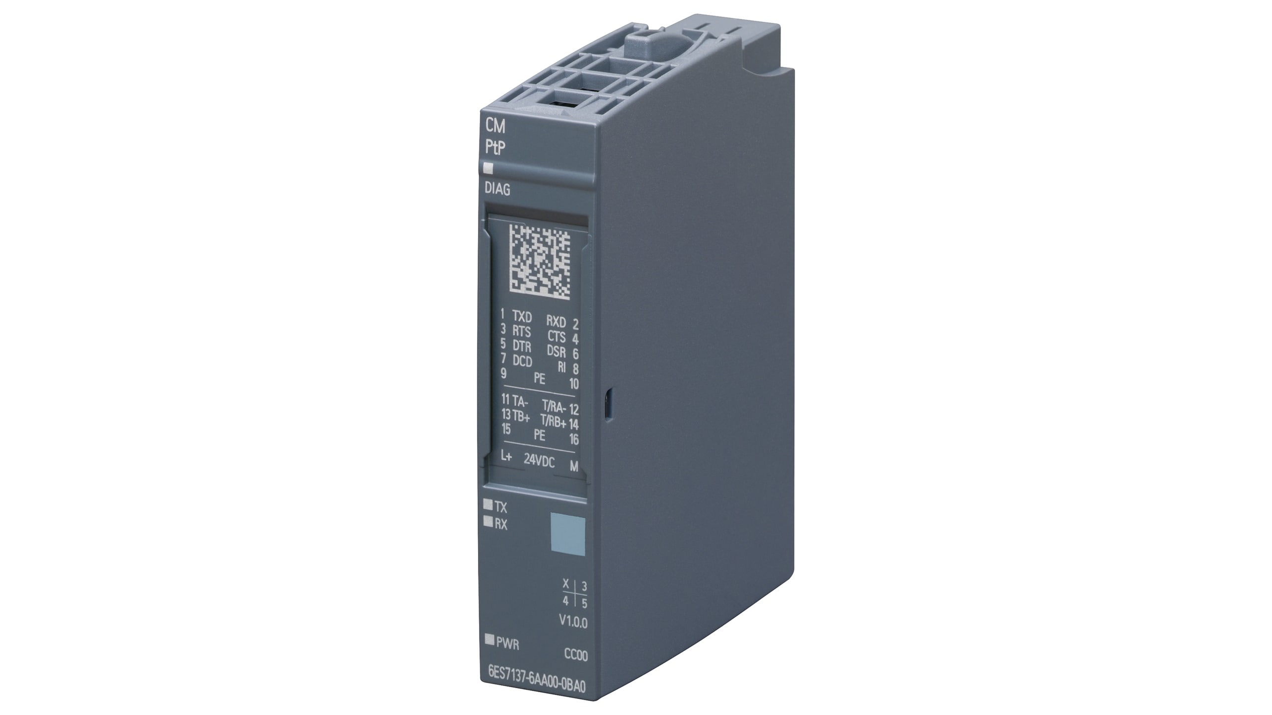 SIEMENS - SIE6ES71376AA010BA0 SIMATIC ET 200SP CM PtP RS 232, RS 422 / 485 Freeport, 3964(R), USS, Modbus RTU
