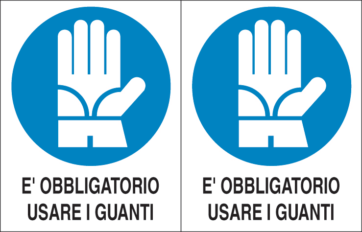 OCMEI SRL OCM6ET2384 CF.10F ETICH. USARE GUANTI 125X160 (2XF)