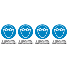OCMEI SRL OCM6ET2387 CF.10F ETICH. USARE OCCHIALI 62X80 (4XF)