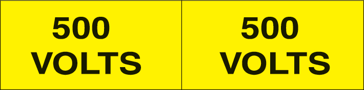 OCMEI SRL - OCM6ET2456 CF.10F ETICH. 500VOLT MM125X60 (2XF)