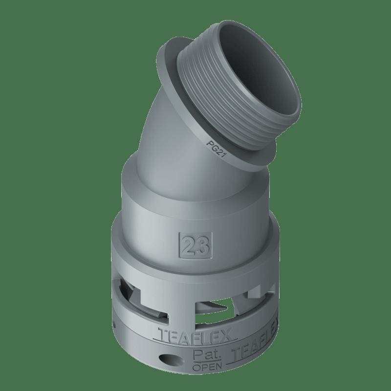 TEAFLEX TEA6GBF23P21 CURVA 45?IP66 BF23 PG21 GRIGI
